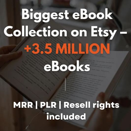 3.5 Million eBooks | Ultimate Collection with Full Resale Rights (MMR), PLR, eBook Reseller Bundle, Full Catalog, Professional eBooks